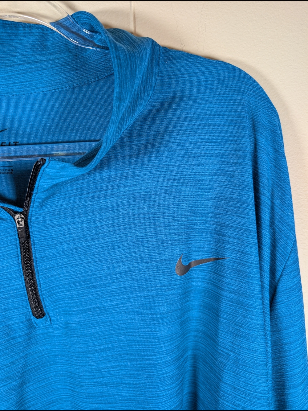 Nike Dri-FIT Quarter Zip Pullover Mens 4XL Blue Long Sleeve  Running Shirt